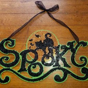 "Spooky" Halloween Wooden Sign